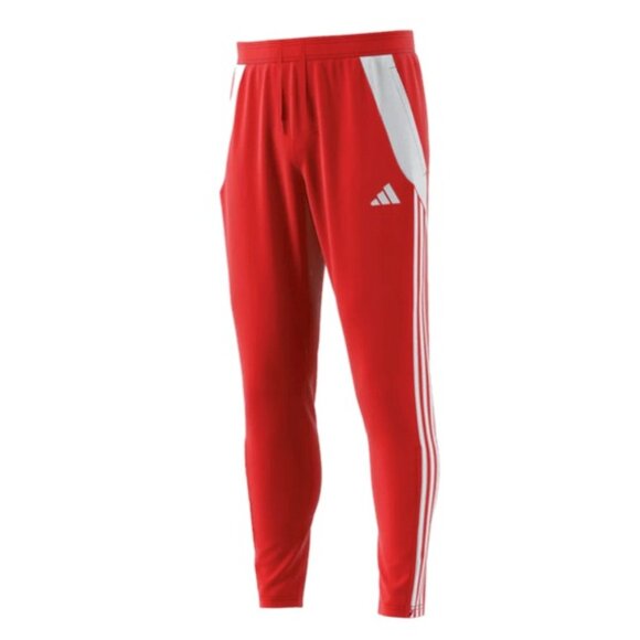 Adidas Men's Tiro 24 Track Pants Tapered Red White Multiple Sizes - Picture 1 of 8